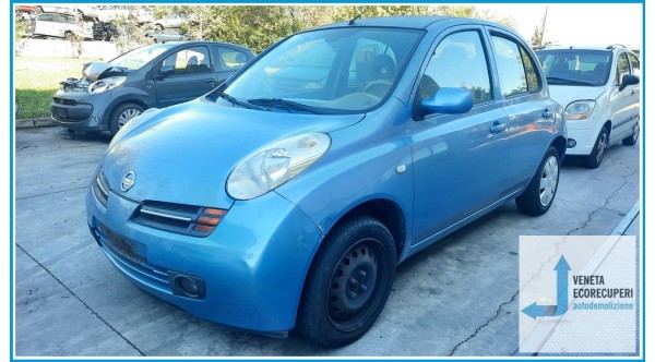 NISSAN MICRA K12E del 2005 parti usate e ricambi - Tipo Motore CR12