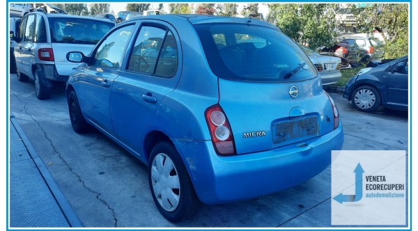 NISSAN MICRA K12E del 2005 parti usate e ricambi - Tipo Motore CR12