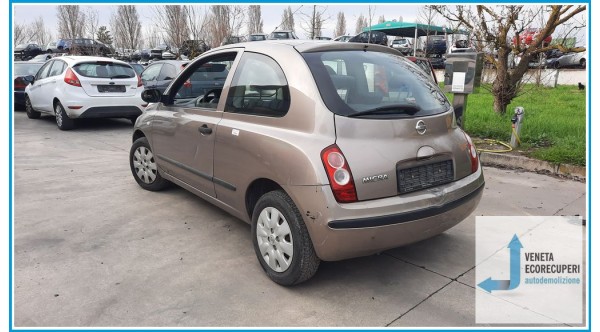 NISSAN MICRA K12E del 2005 parti usate e ricambi - Tipo Motore CR12