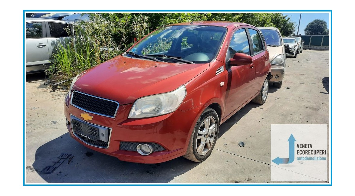 CHEVROLET (DAEWOO) AVEO T250 del 2009 parti usate e ricambi - Tipo Motore B12D1