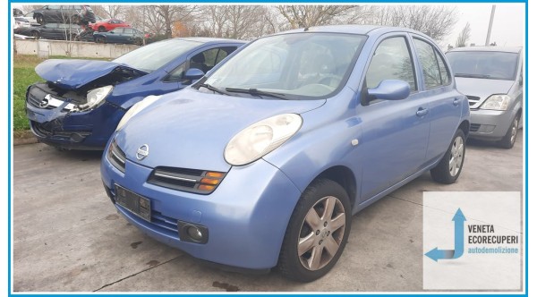 NISSAN MICRA K12E del 2003 parti usate e ricambi - Tipo Motore CR14