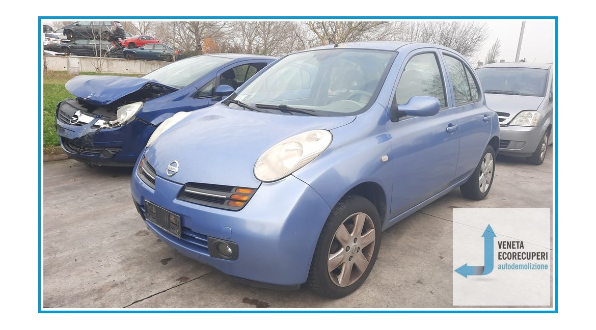NISSAN MICRA K12E del 2003 parti usate e ricambi - Tipo Motore CR14
