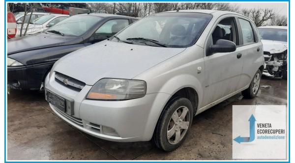 CHEVROLET (DAEWOO) KALOS T200 del 2007 parti usate e ricambi - Tipo Motore B12S1