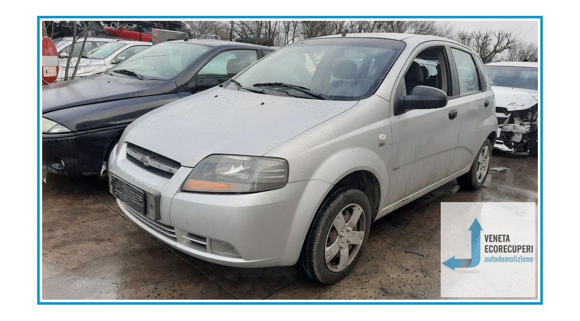 CHEVROLET (DAEWOO) KALOS T200 del 2007 parti usate e ricambi - Tipo Motore B12S1
